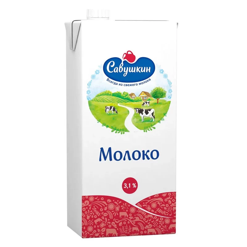 Mleko UHT „Savushkin” 3,1%, 1 l