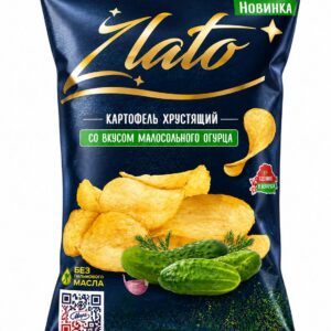 Chipsy Zlato o smaku ogórka małosolnego