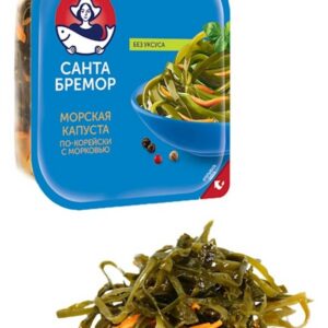 Sałatka z alg morskich z marchewką po koreańsku